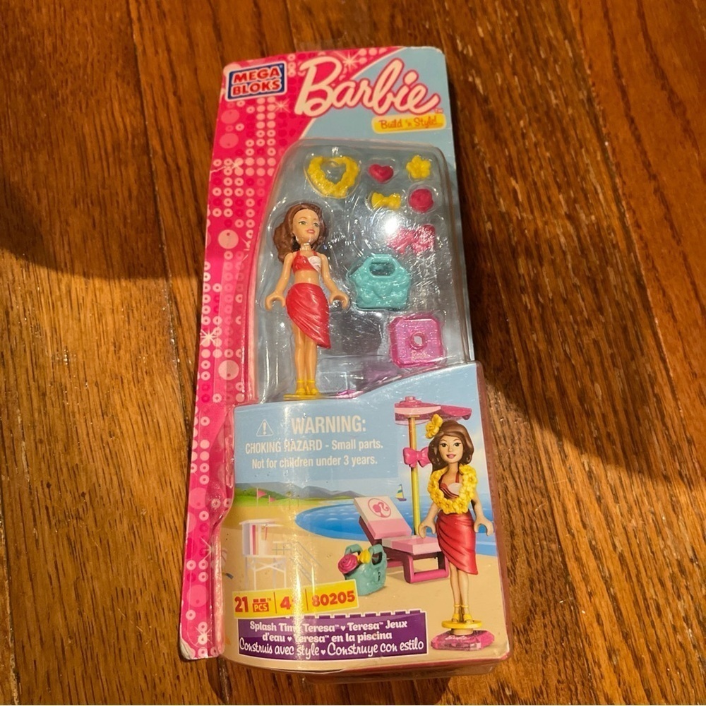 Barbie Mega Bloks Build 'N Style Splash Time Teresa New